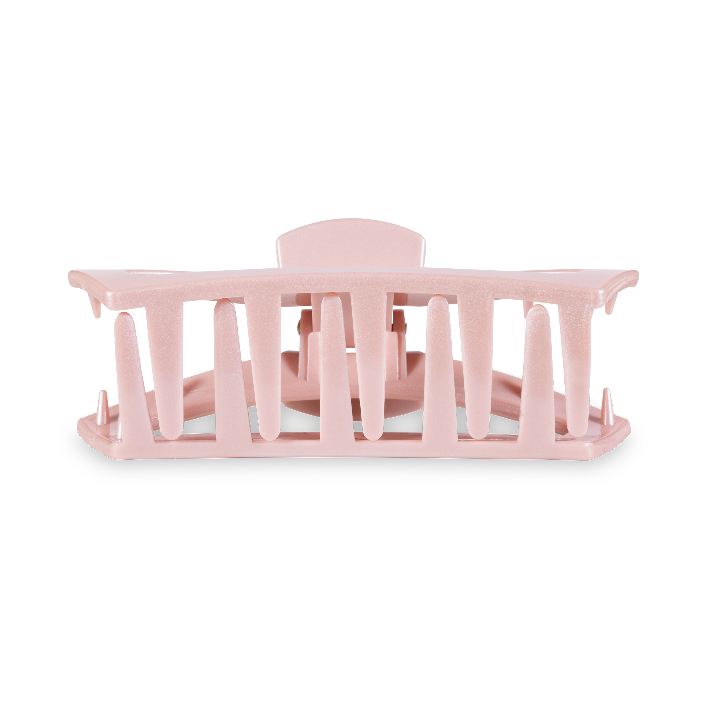 TELETIES - Open Hair Clip | Medium | Pearly Pink