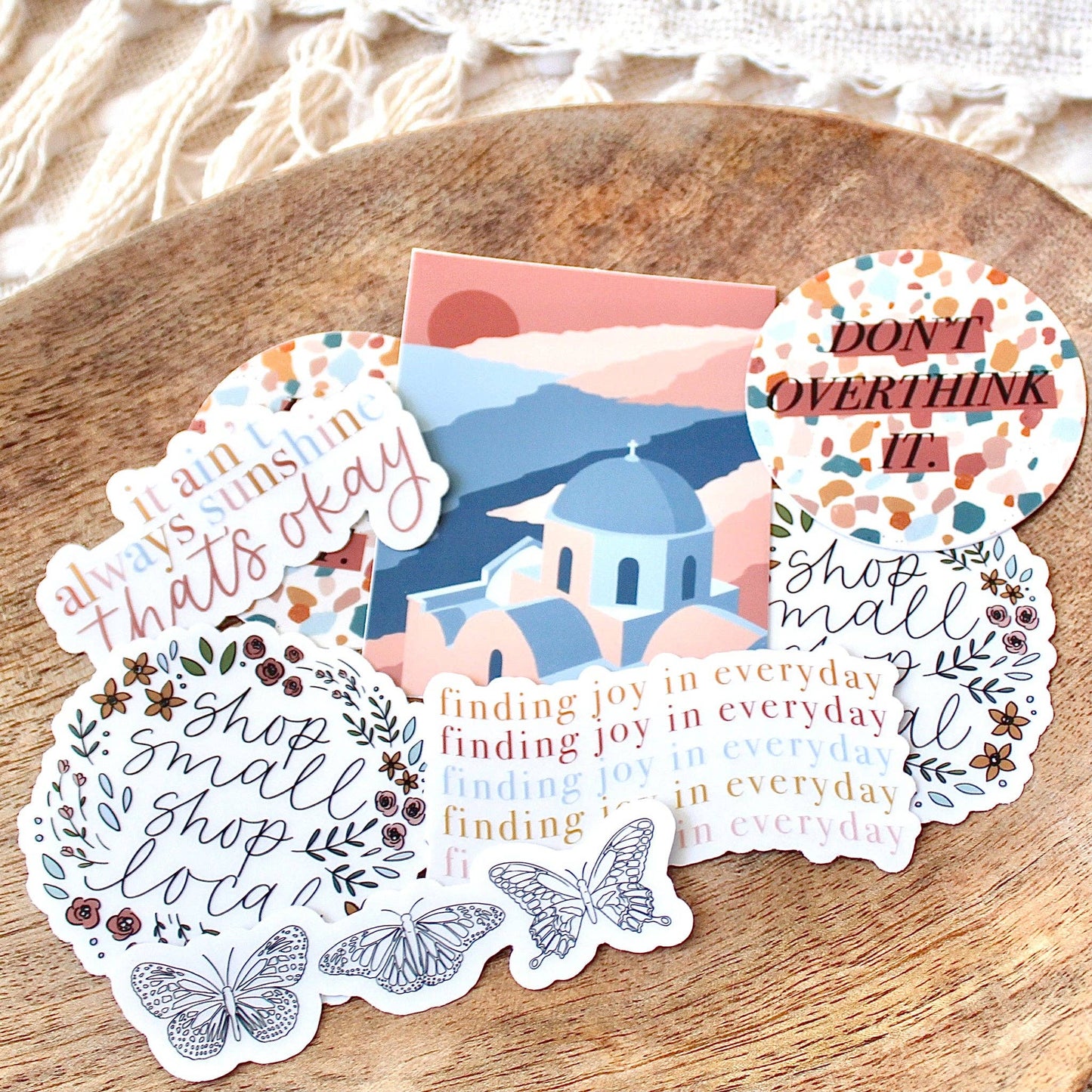 Elyse Breanne Design - Clear Butterfly Series Sticker, 4x1 in.