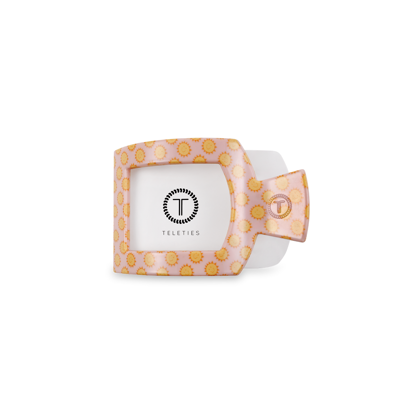 TELETIES - Square Flat Hair Clip | Small | Sunny Days Ahead