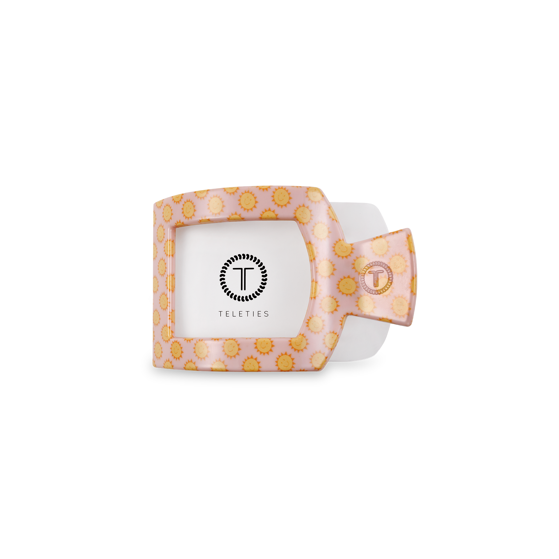 TELETIES - Square Flat Hair Clip | Small | Sunny Days Ahead
