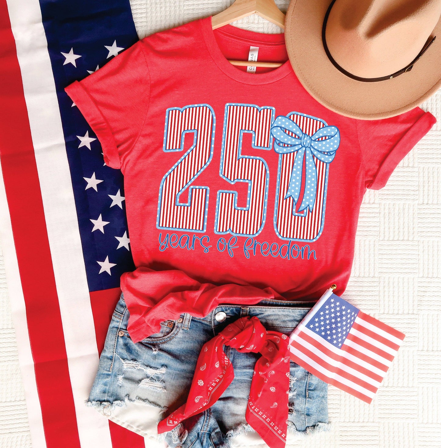 🇺🇸250 Years of Freedom Tee💙♥️(S-3X)
