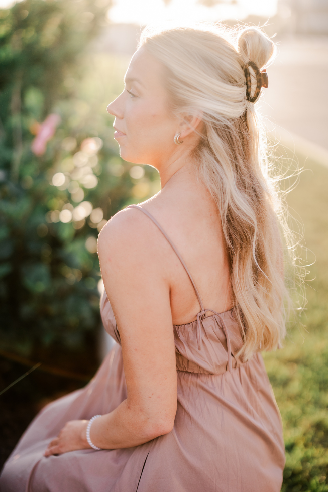 TELETIES - Open Hair Clip | Small | Tortoise