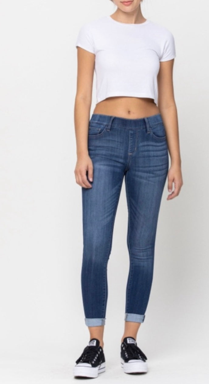 Cello- Pull On Cropped Skinny (S-3X)