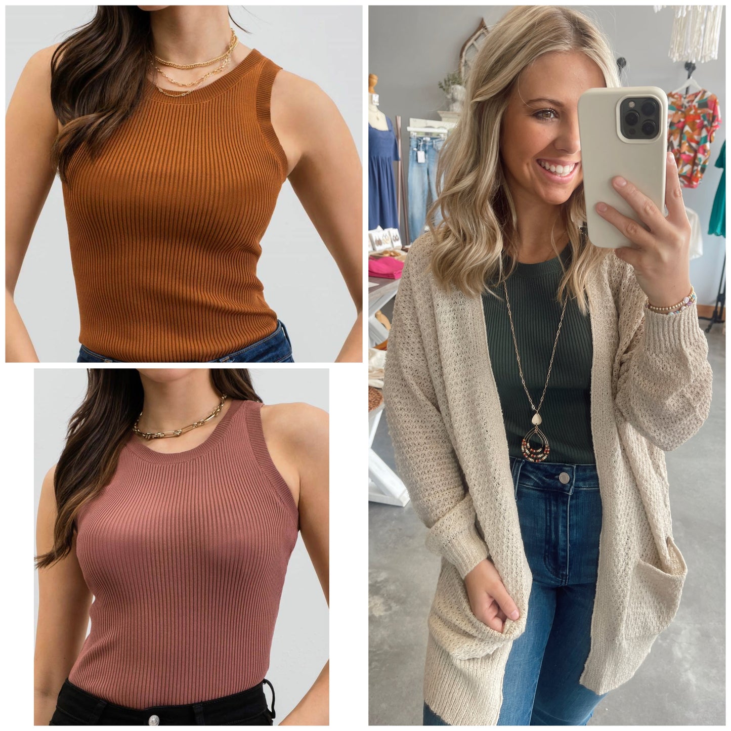 Falling For You Tank (S-L)
