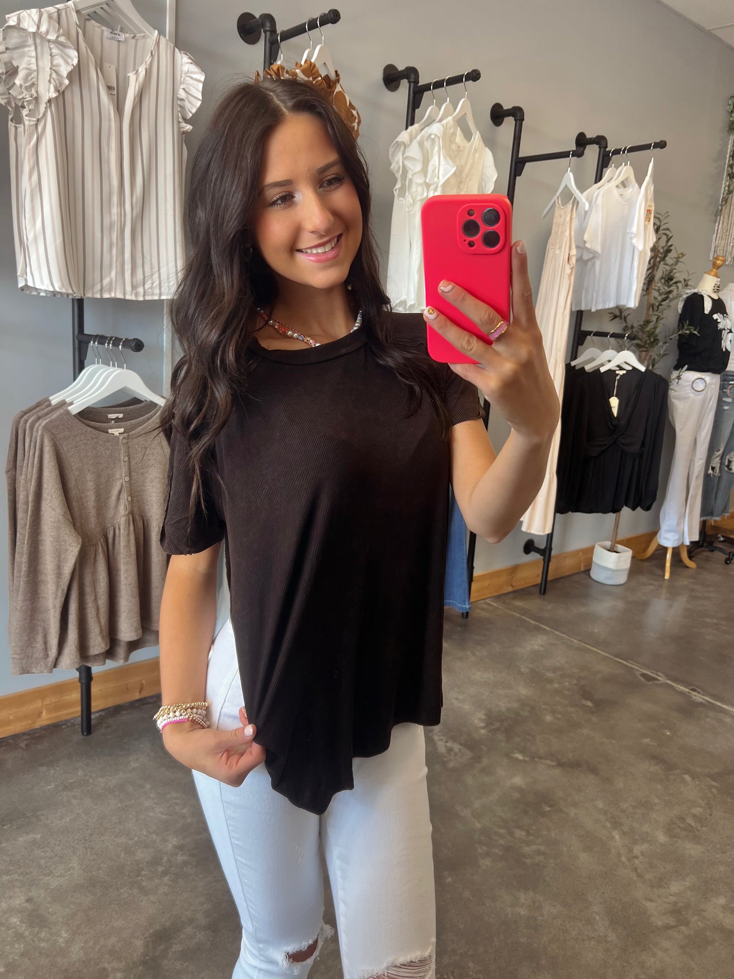 The Mia Top (Multiple Colors) (S/M or L/XL)