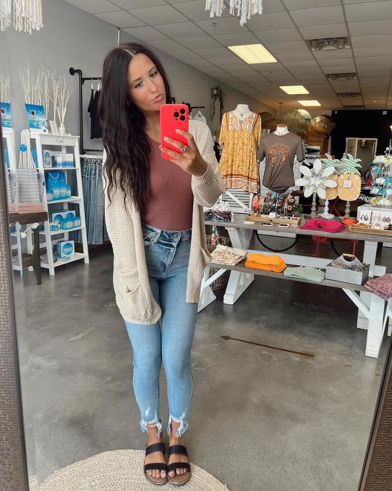 Cello Cropped Fringe Light Washed Jeans (1-22)