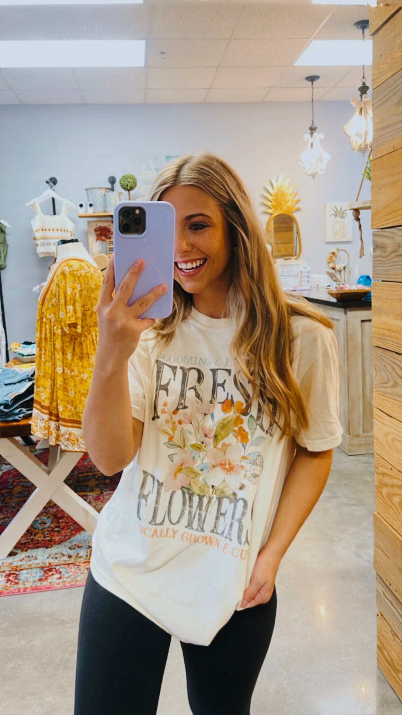 Comfort Colors Flowers Graphic Tee