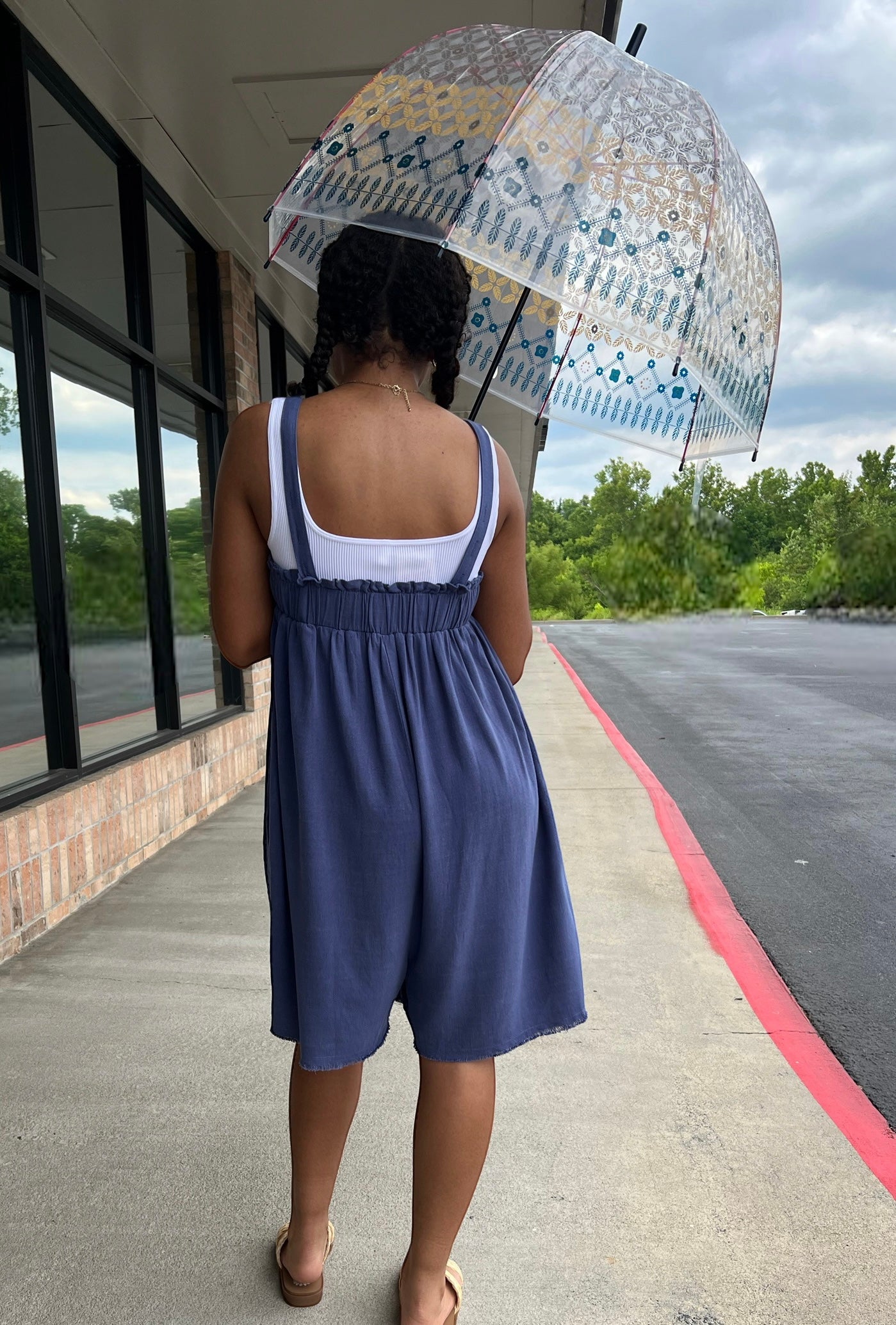 Summer Blue Romper (S-L)