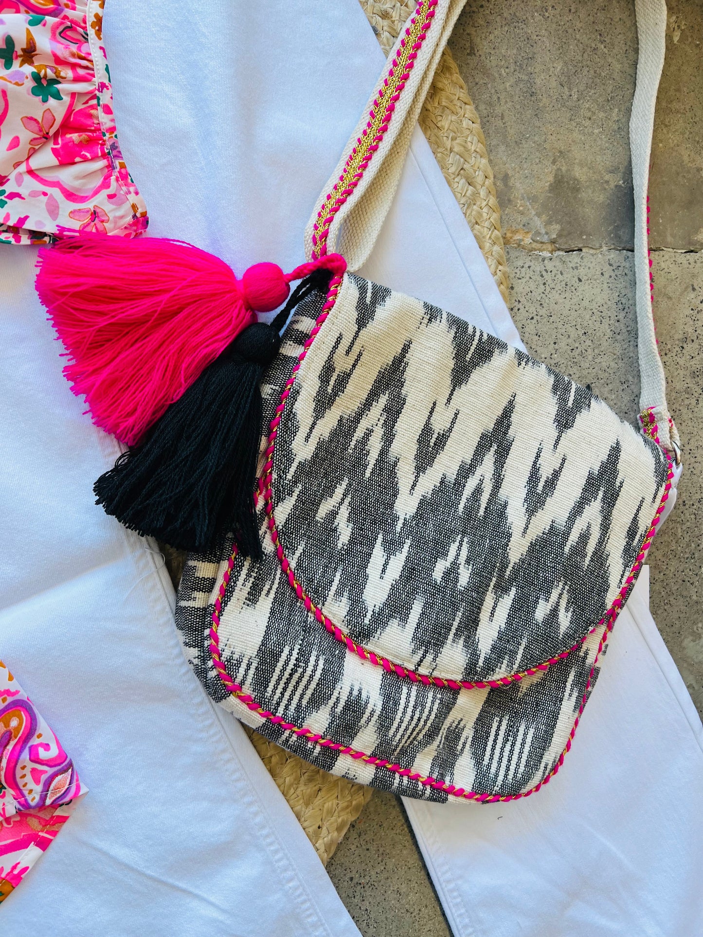 SALE!! Katydid- Crossbody with Embroidered Strap