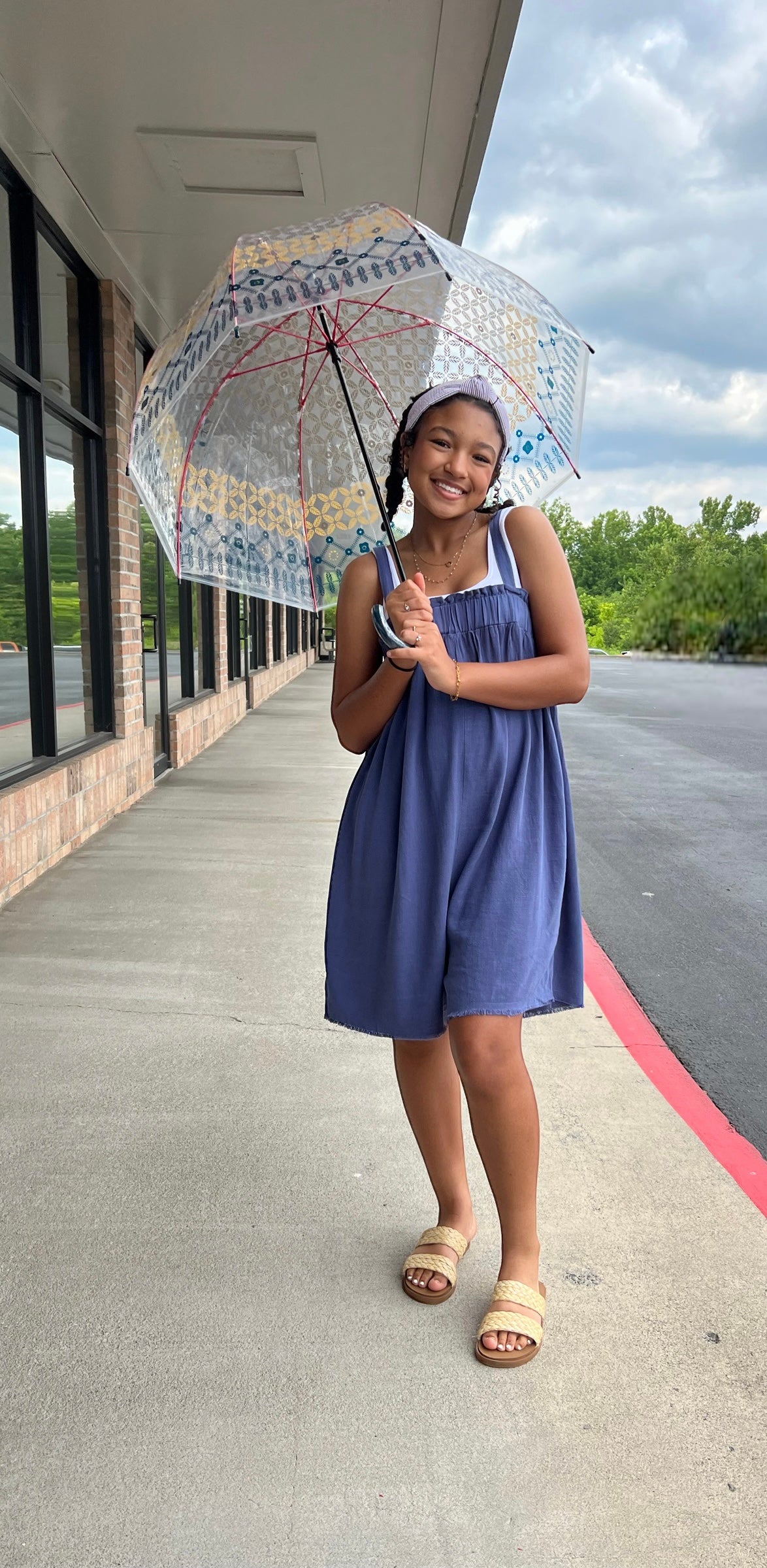 Summer Blue Romper (S-L)