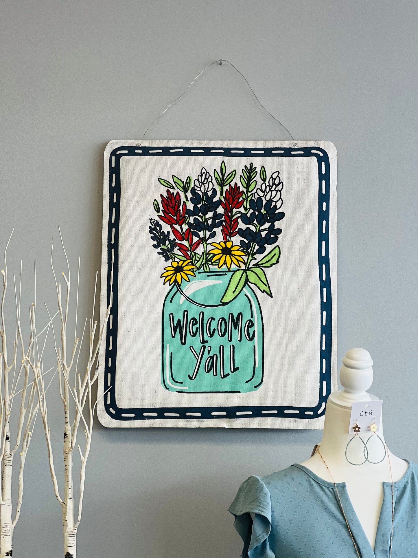 Glory Haus - Welcome Y'all Blue Bonnet Burlee