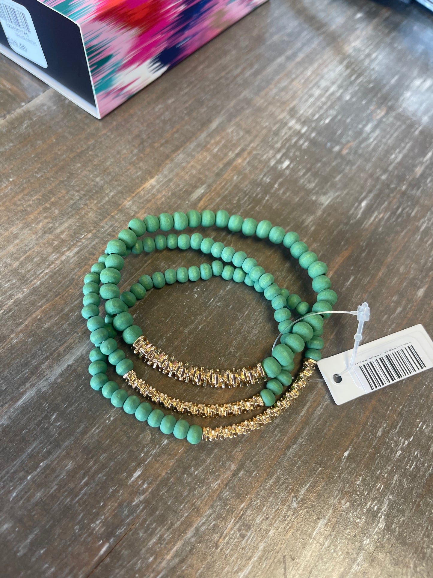 Wood Green Bracelet Set