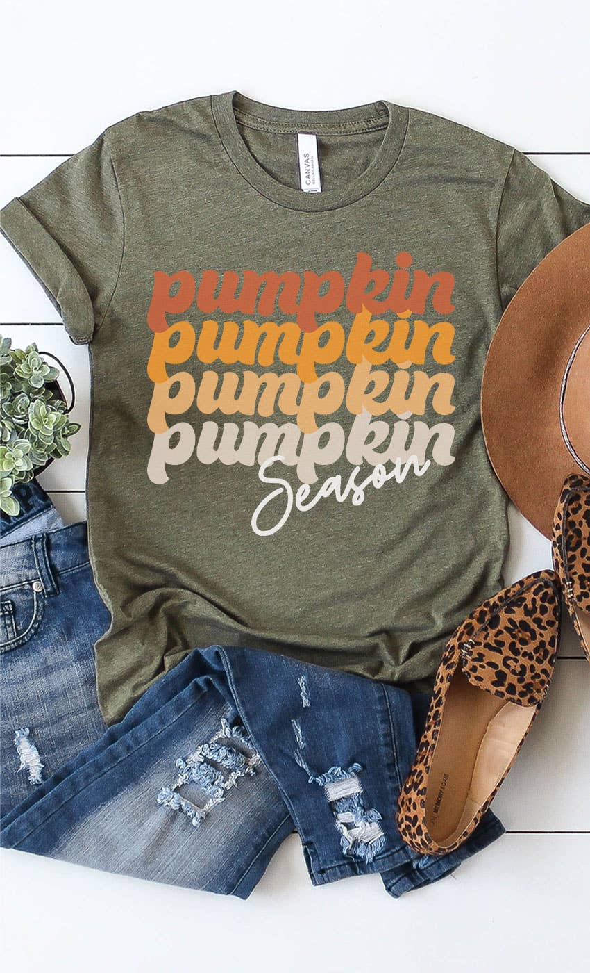 Pumpkin Season Fall Graphic Tee (S-XL)