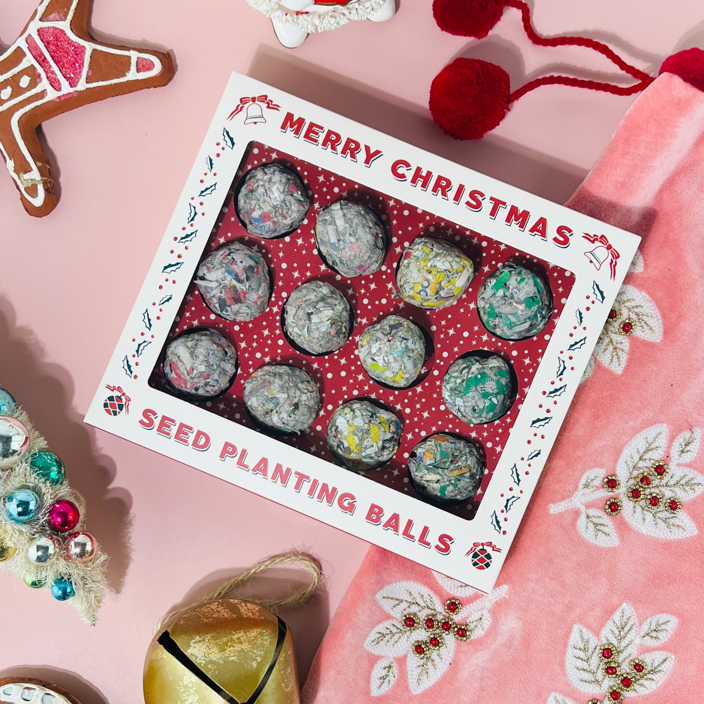 12 Days of Planting Christmas Seed Ball Set Advent Calendar