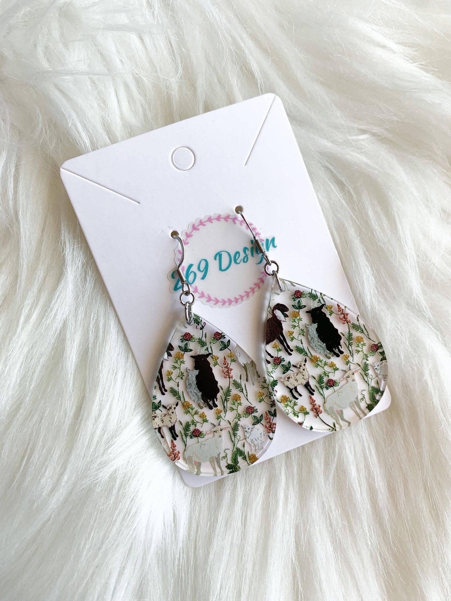 Goats Teardrop Earrings