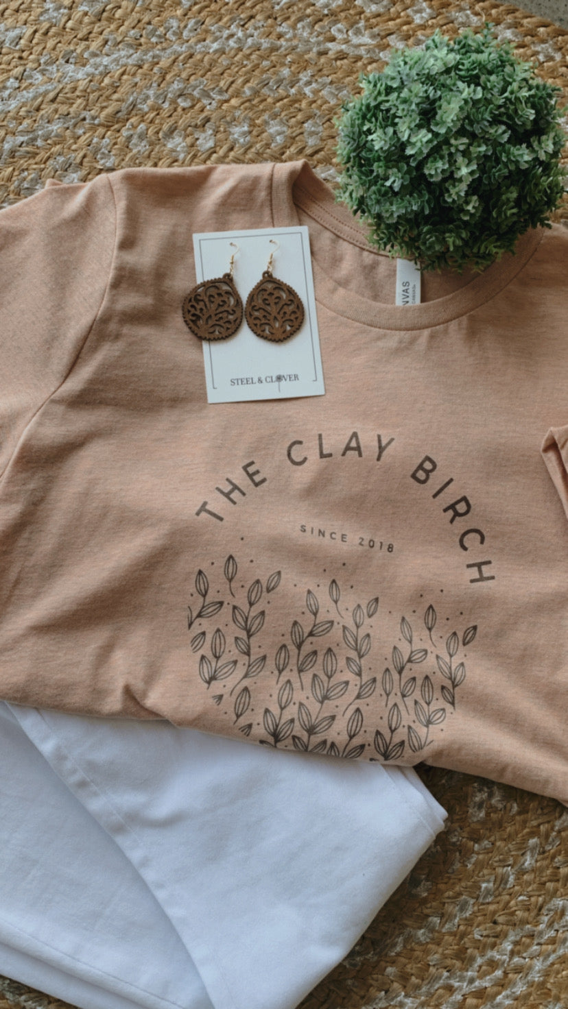 SALE! The Clay Birch Tees (S-2XL)(Multiple Colors)
