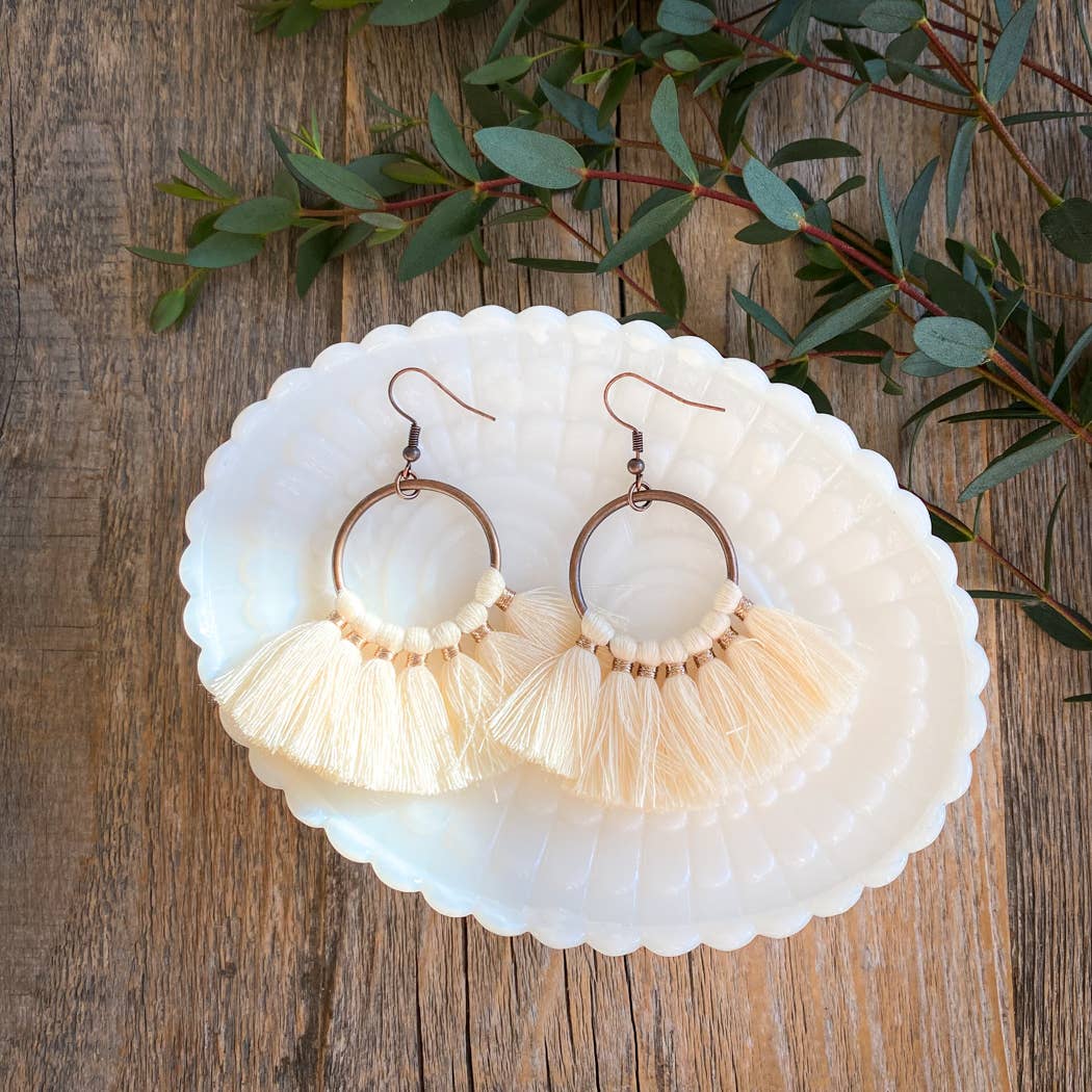 Steel & Clover - Abigail Tassel Earring