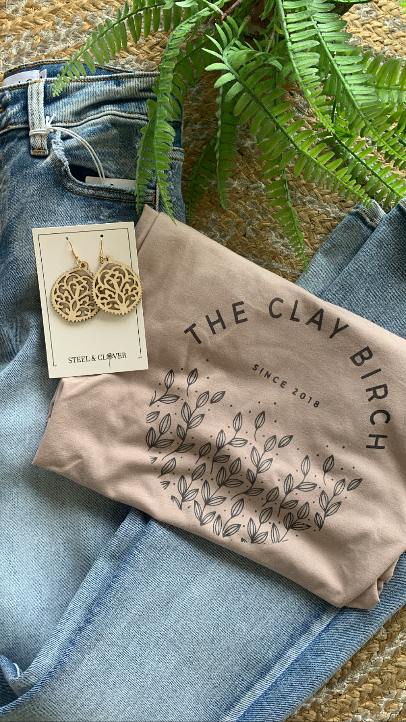 SALE! The Clay Birch Tees (S-2XL)(Multiple Colors)