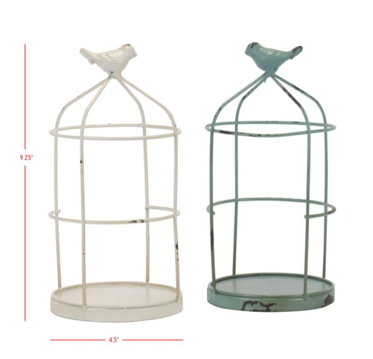 Candle Holders With Bird (2 Colors)