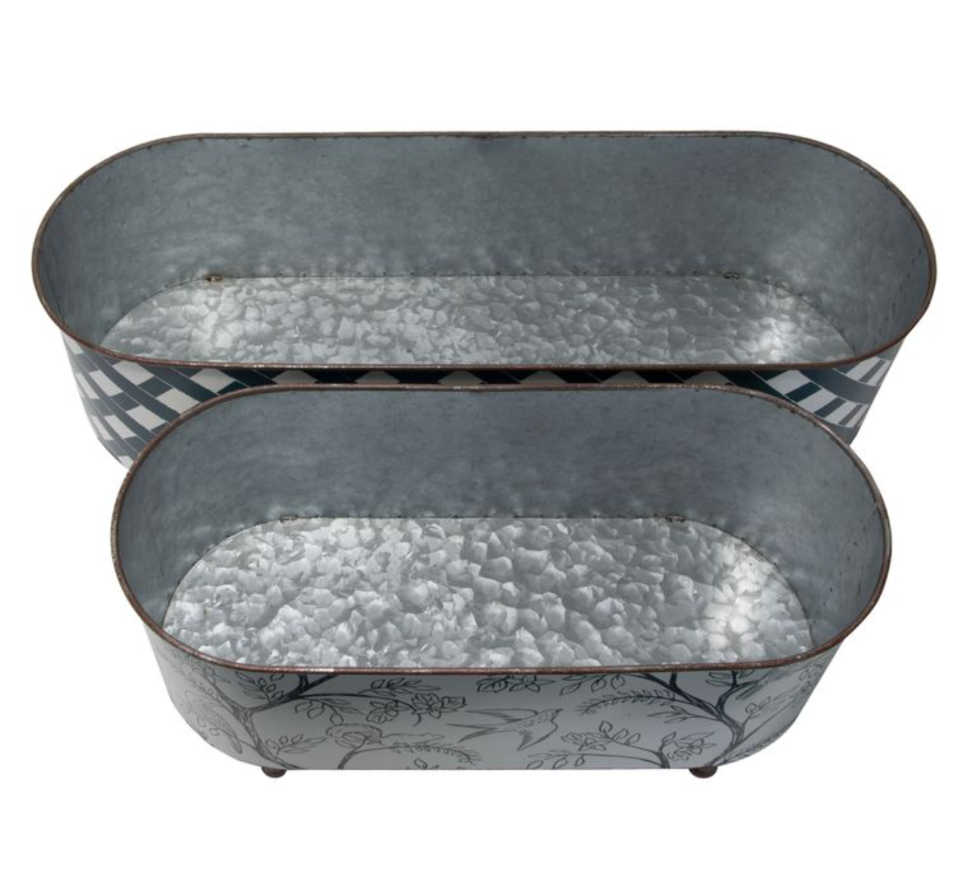 Set of 2 Georgie Shallow Planter