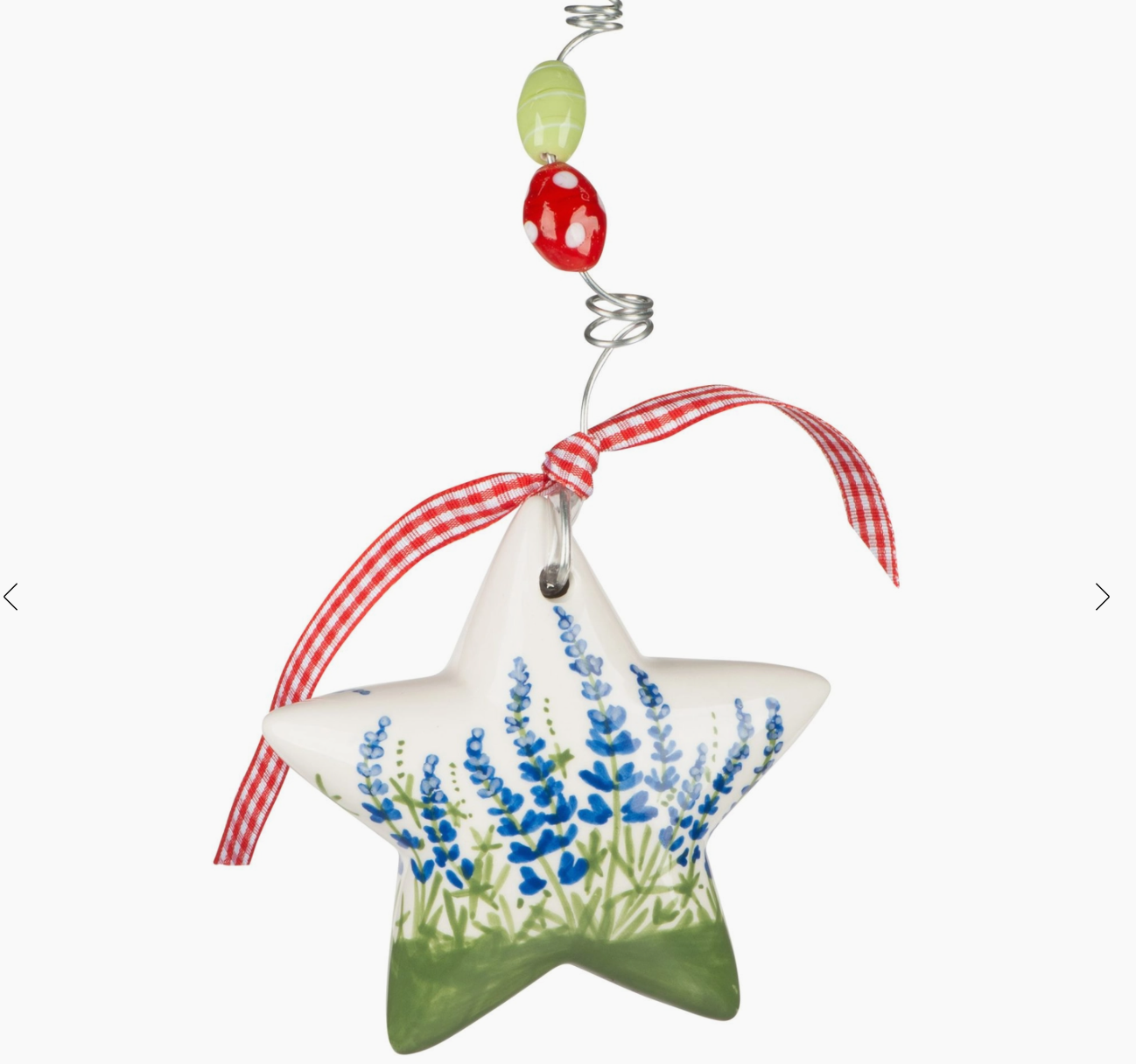 Blue Bonnet Star Puff Ornament
