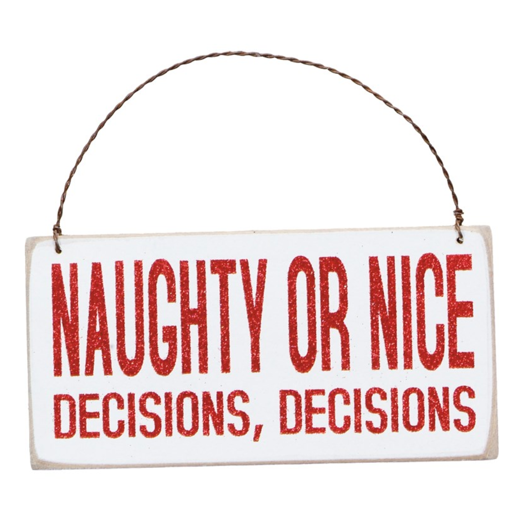 Ornament - Naughty Or Nice