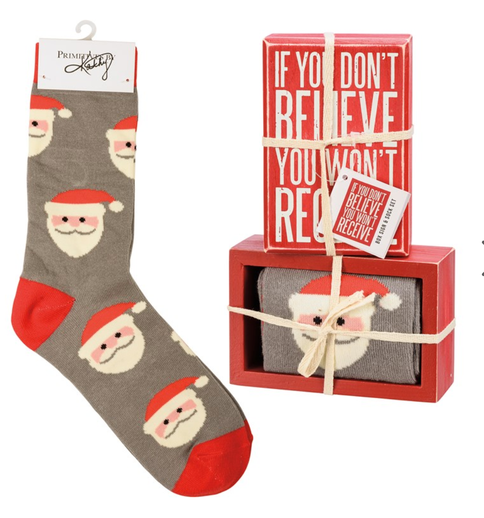 Box Sign & Sock Set (3 Styles)