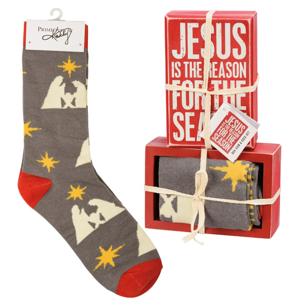 Box Sign & Sock Set (3 Styles)