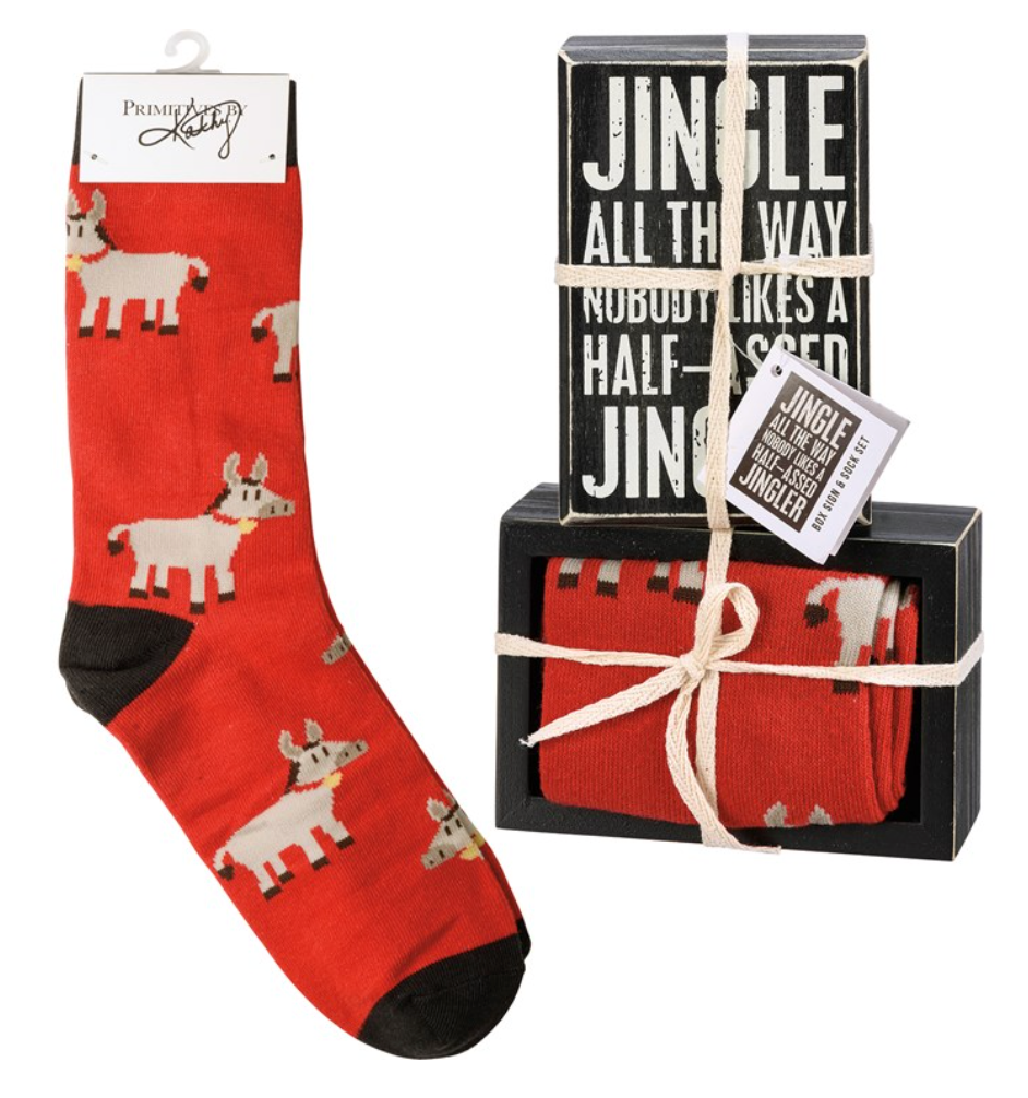 Box Sign & Sock Set (3 Styles)