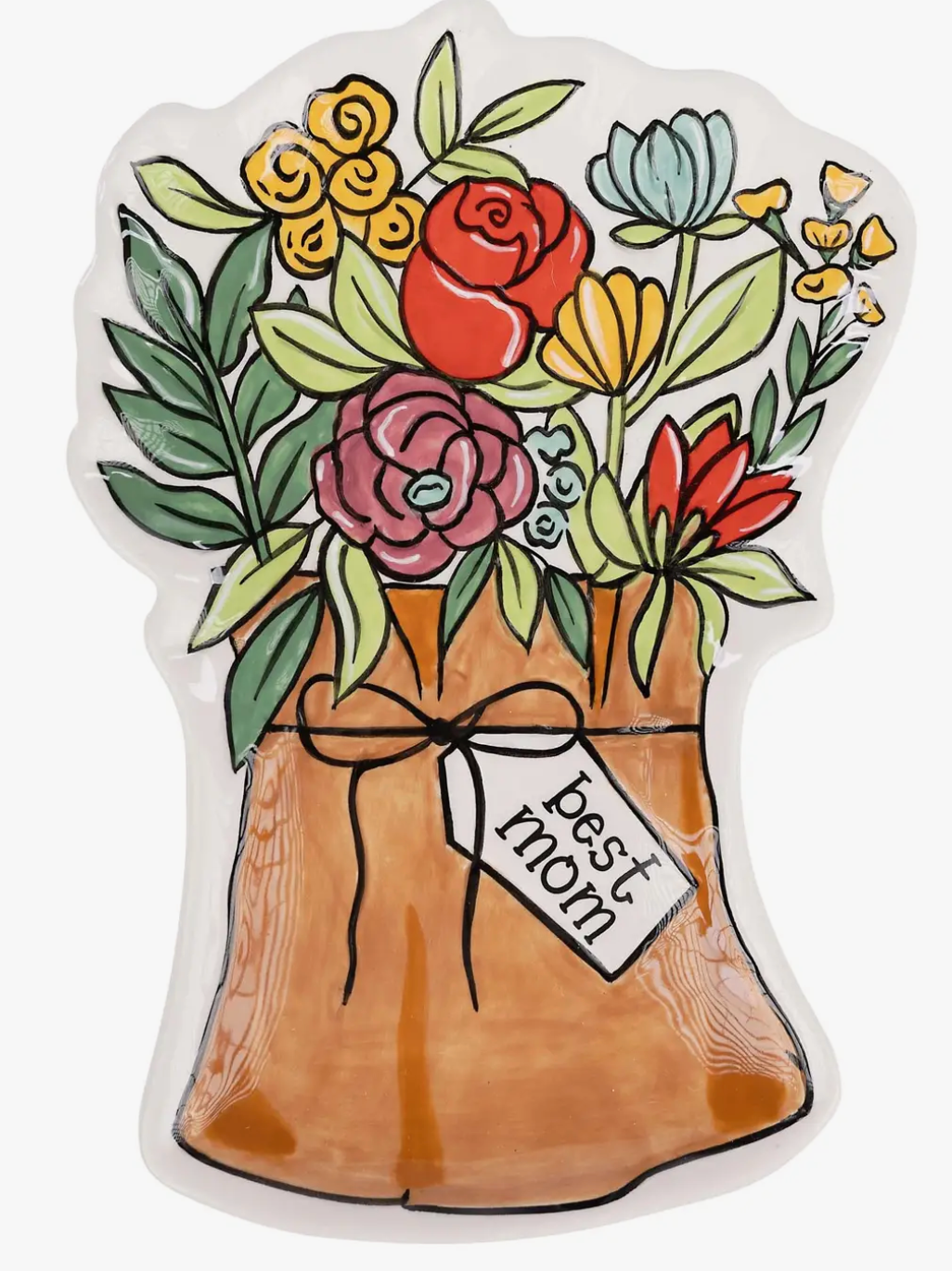 Glory Haus-Best Mom Bouquet Trinket Tray