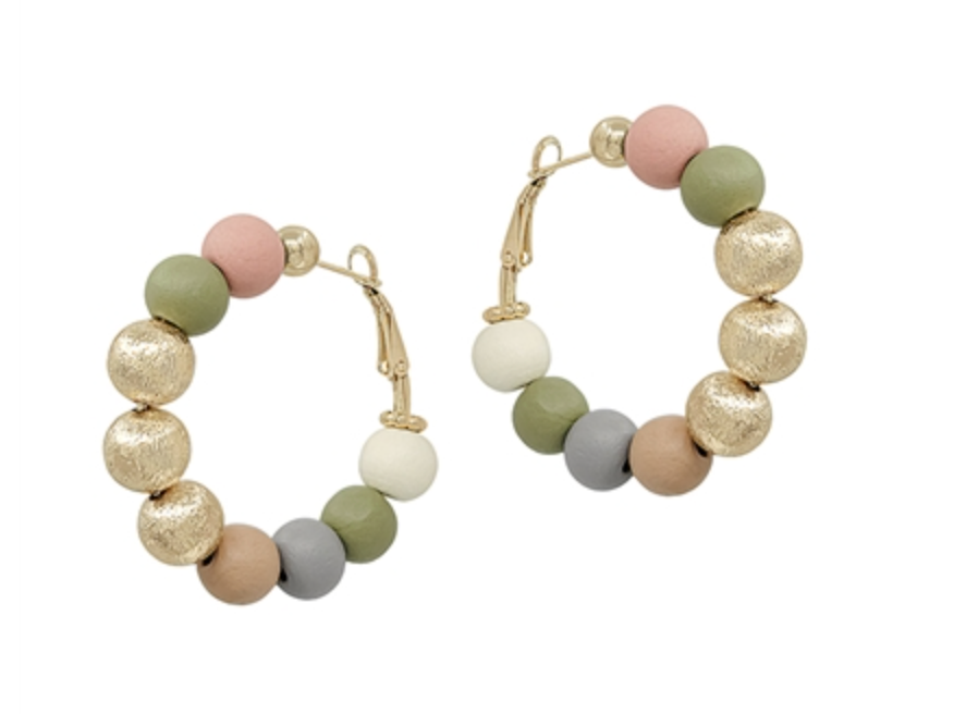 Wooded Beads (2 Colors)