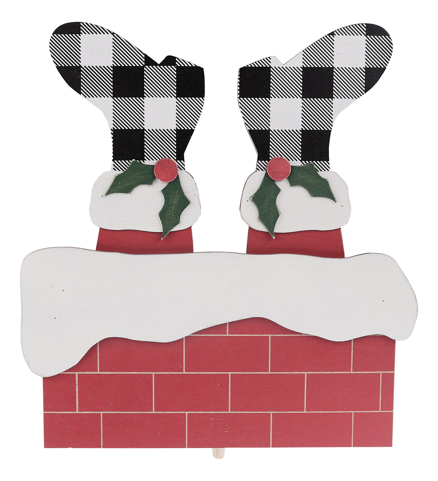 Glory Haus-Santa Down The Chimney Topper