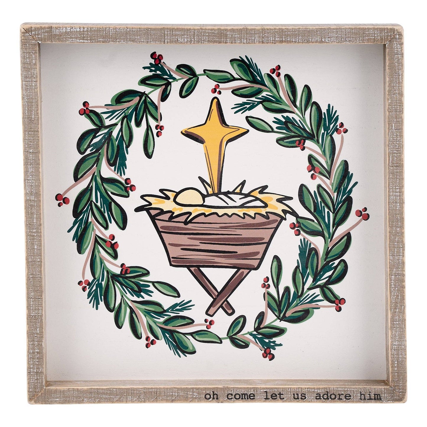 Glory Haus-Nativity Wreath Board