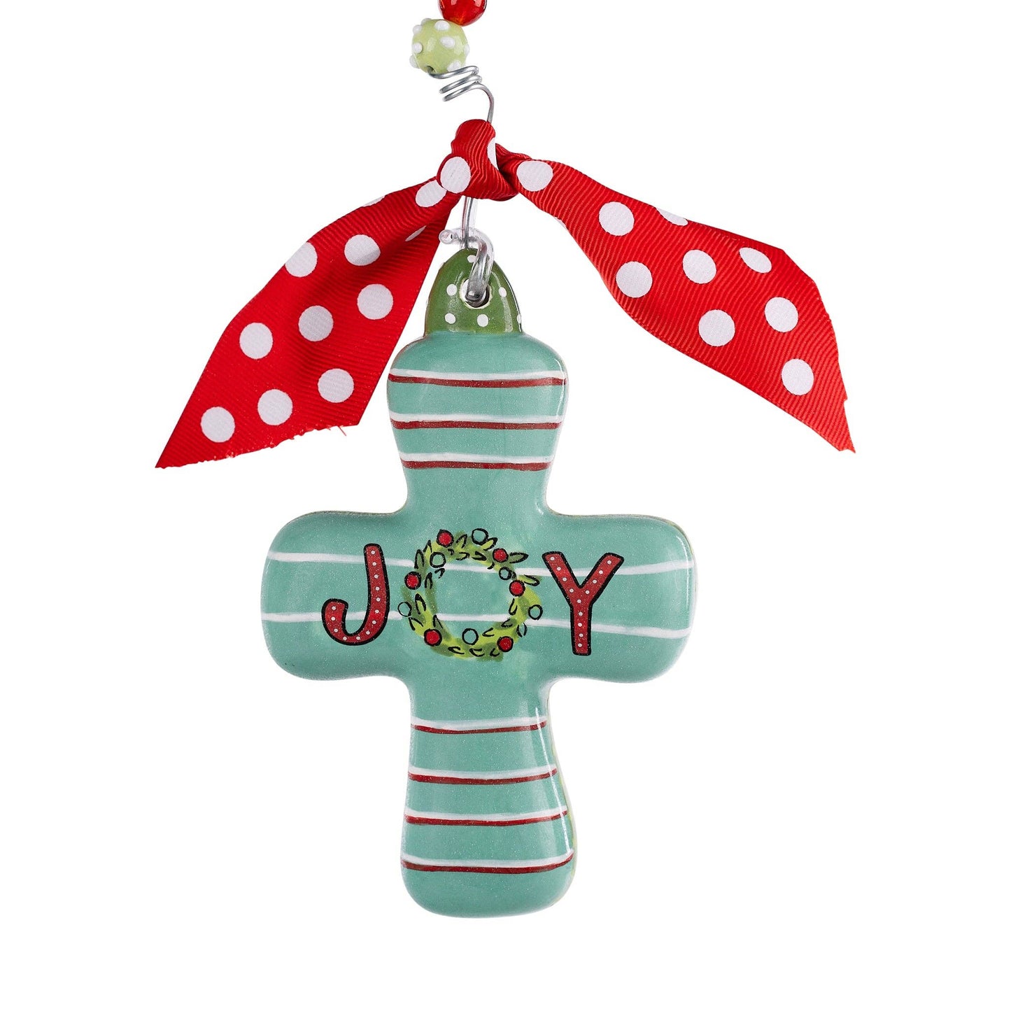Glory Haus-Joy Wreath Cross Ornament