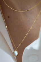 18K Gold Plated Waterproof Stainless Steel Chain Necklace