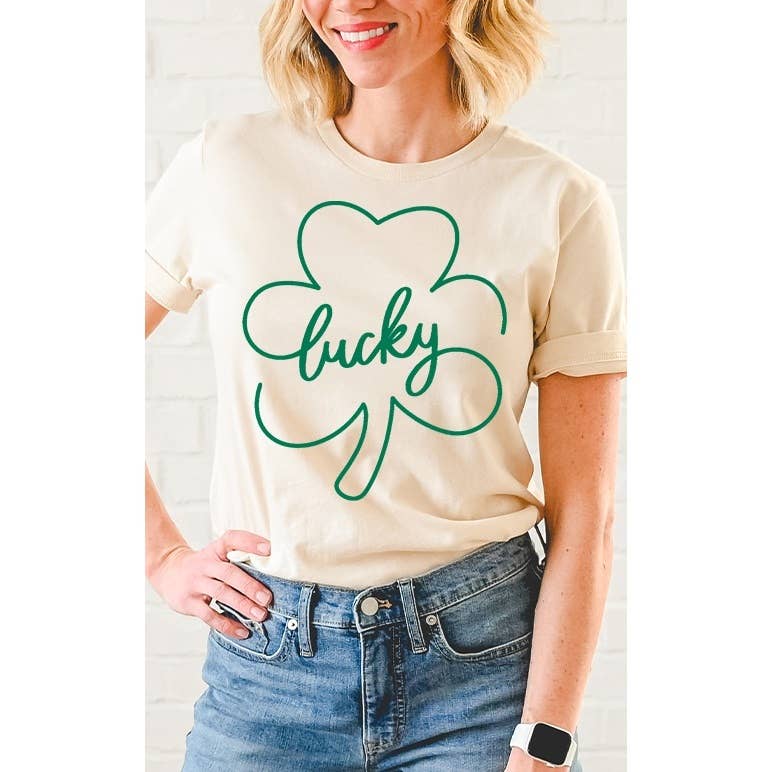 Lucky Shamrock Clover Graphic Tee