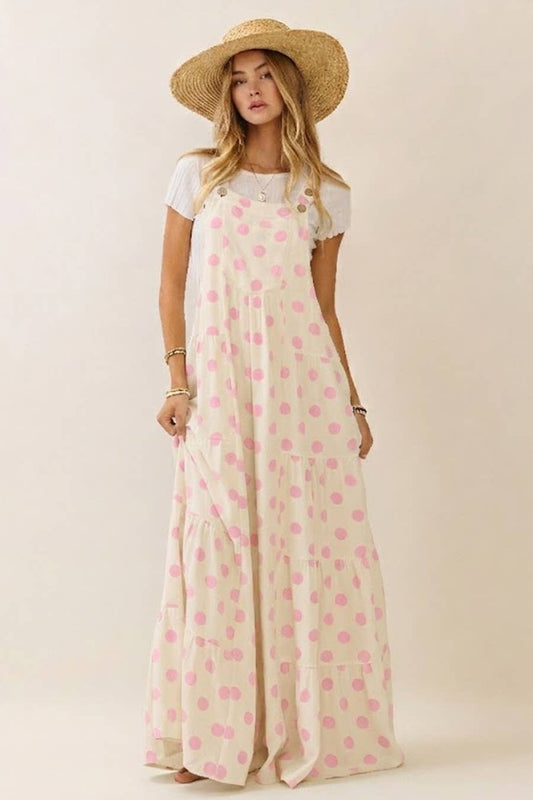 The Ruthie Pink Polka Dot Jumpsuit (S-L)