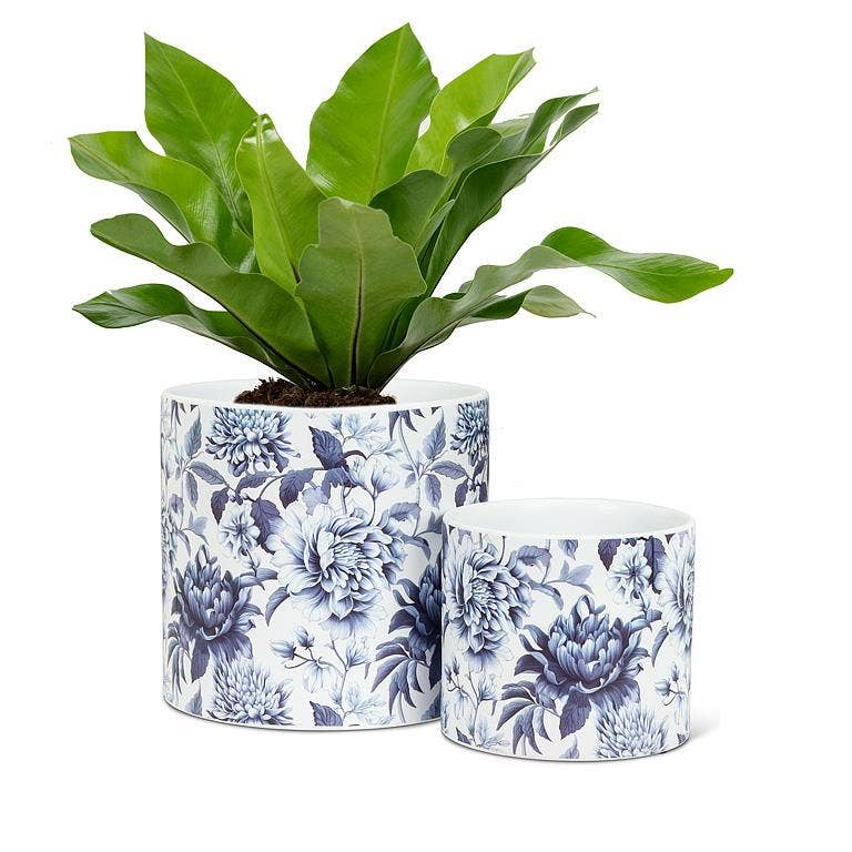 Small Chintz Print Planter