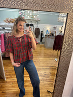The Plaid Baby Doll Top (S-L)