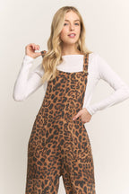 The Leopard Ribbed Jumpsuit/Overalls (S-L)