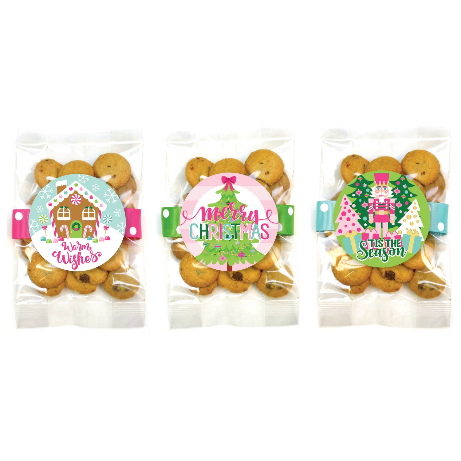 Oh, Sugar! Cookies- Chocolate Chip Christmas Holiday Small Bag