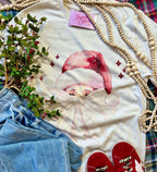 Santa Bow Face Graphic Tee (S-3X)