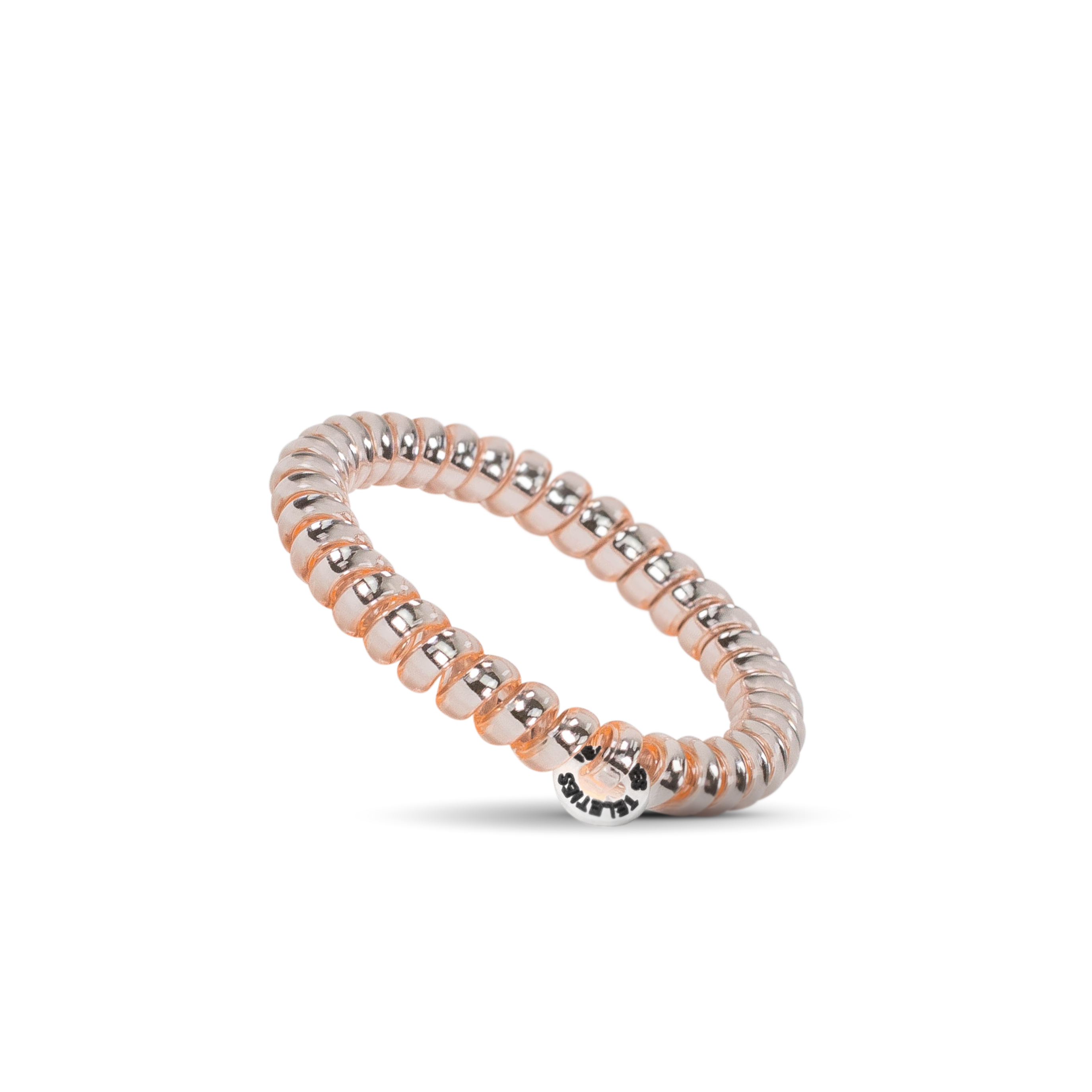 TELETIES - Spiral Hair Coils | Small | Millennial Pink Hair Ties