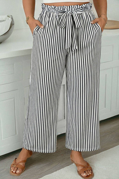 The Flowy Stripe Pants (S-2X)