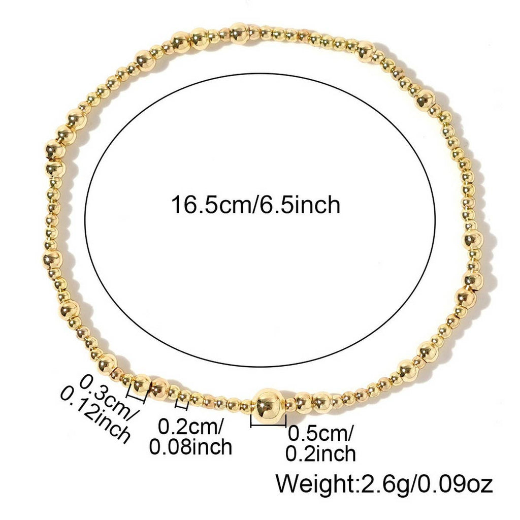 Gold Beaded Bracelet