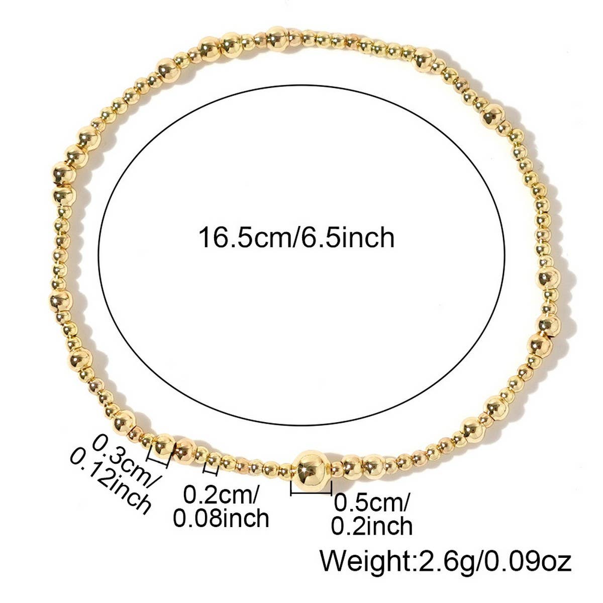 Gold Beaded Bracelet