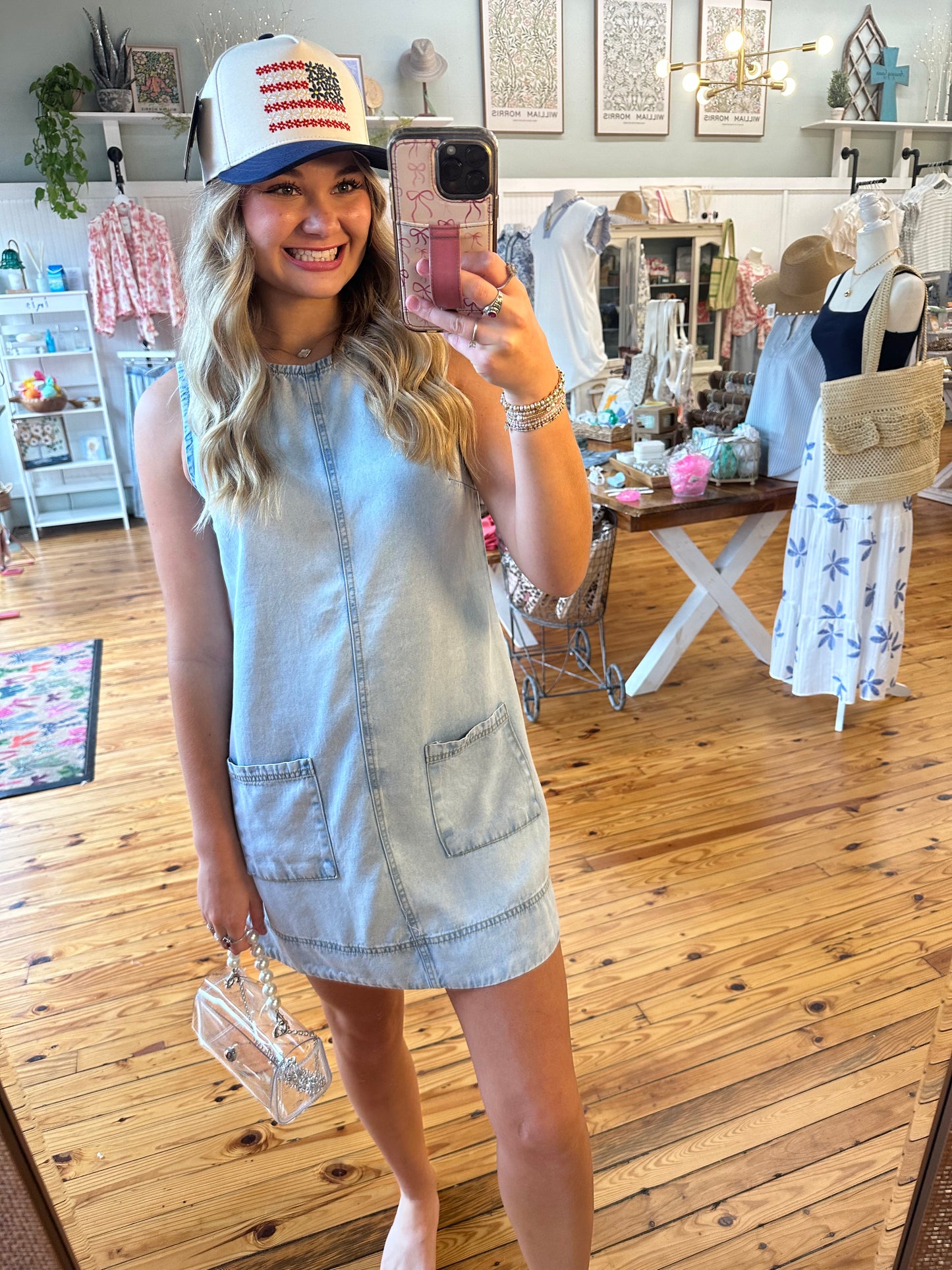 The Junie Denim Dress (S-L)