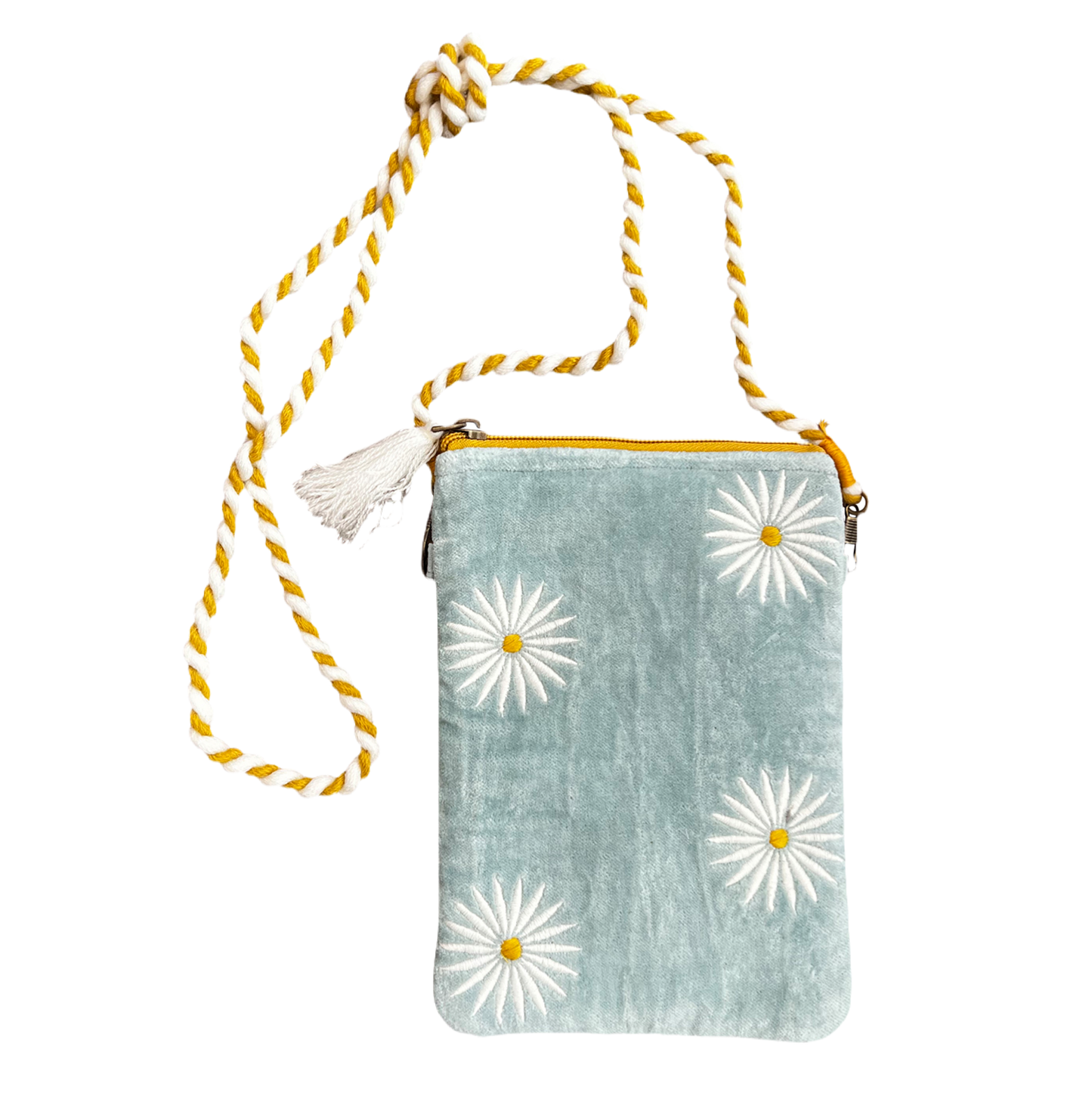 Daisies on Velvet Sling Bag