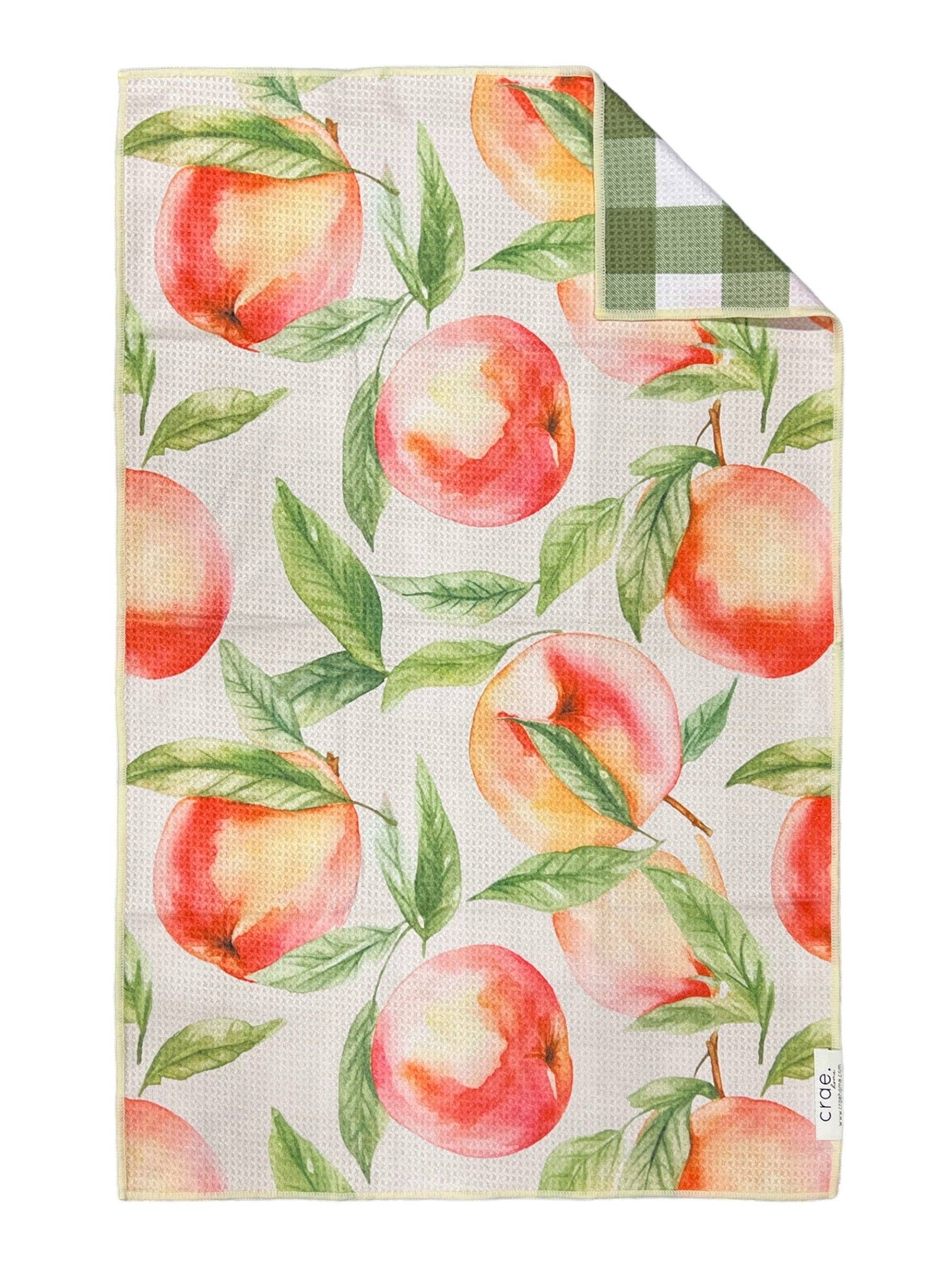 Crae.Home - Peaches and Cream: Reversible Dish Towel