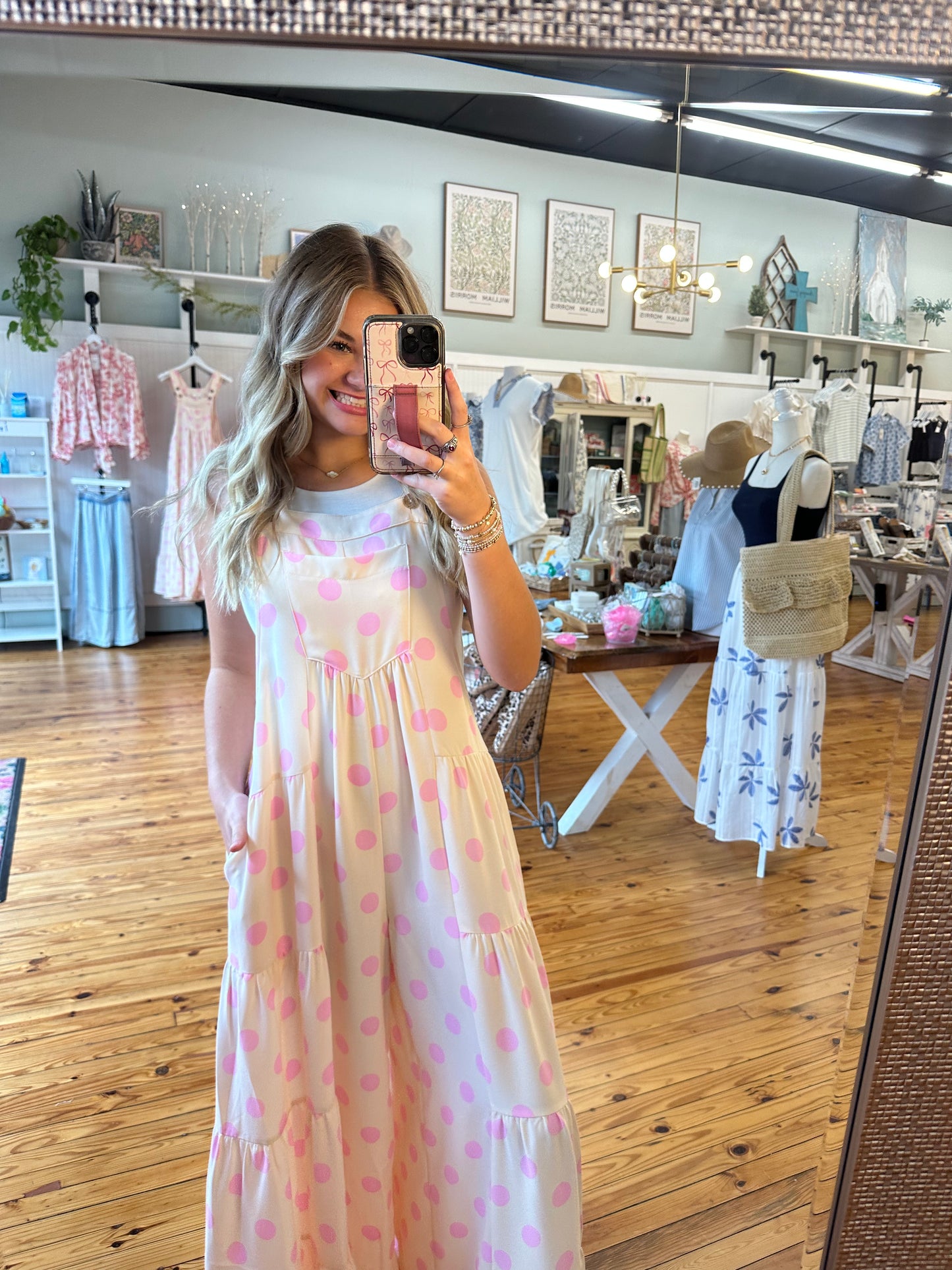 The Ruthie Pink Polka Dot💗Jumpsuit (S-L)